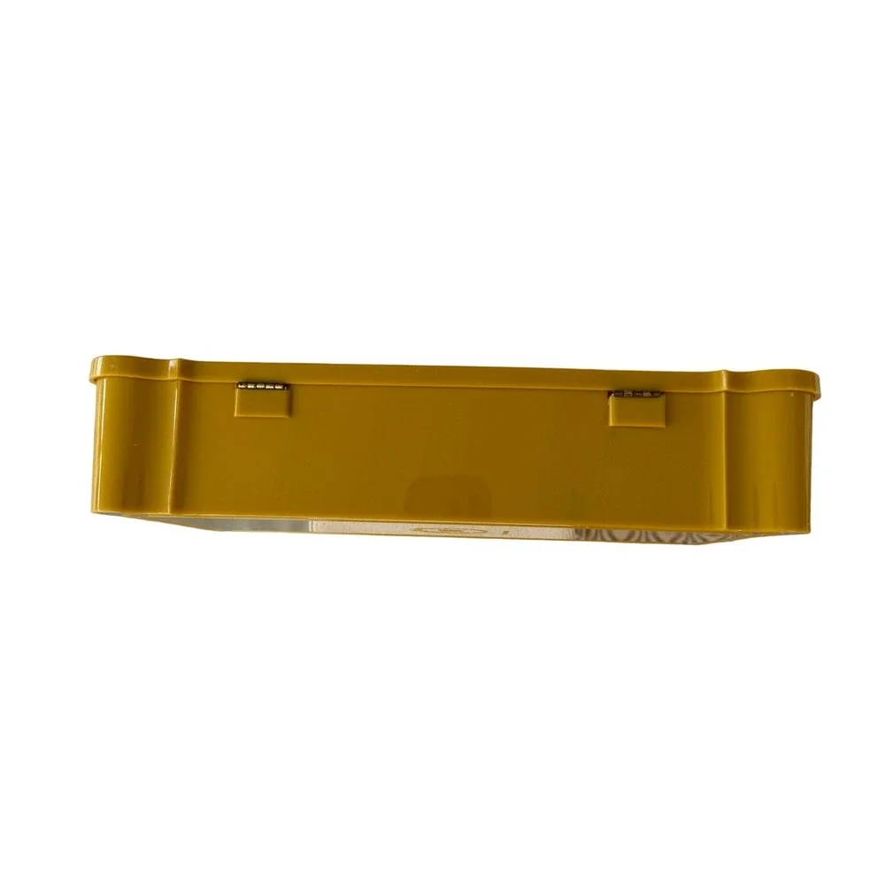 Schwarz Bros Plastics Tissue Holder Vintage Harvest Gold Floral Accent MCM Decor